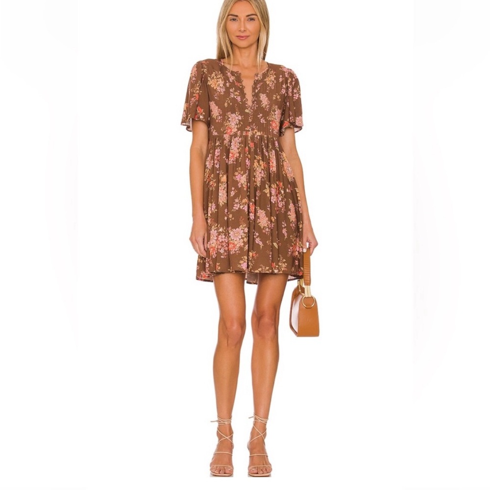 NWT Spell & The Gypsy Meadowland Flutter Sleeve Minidress